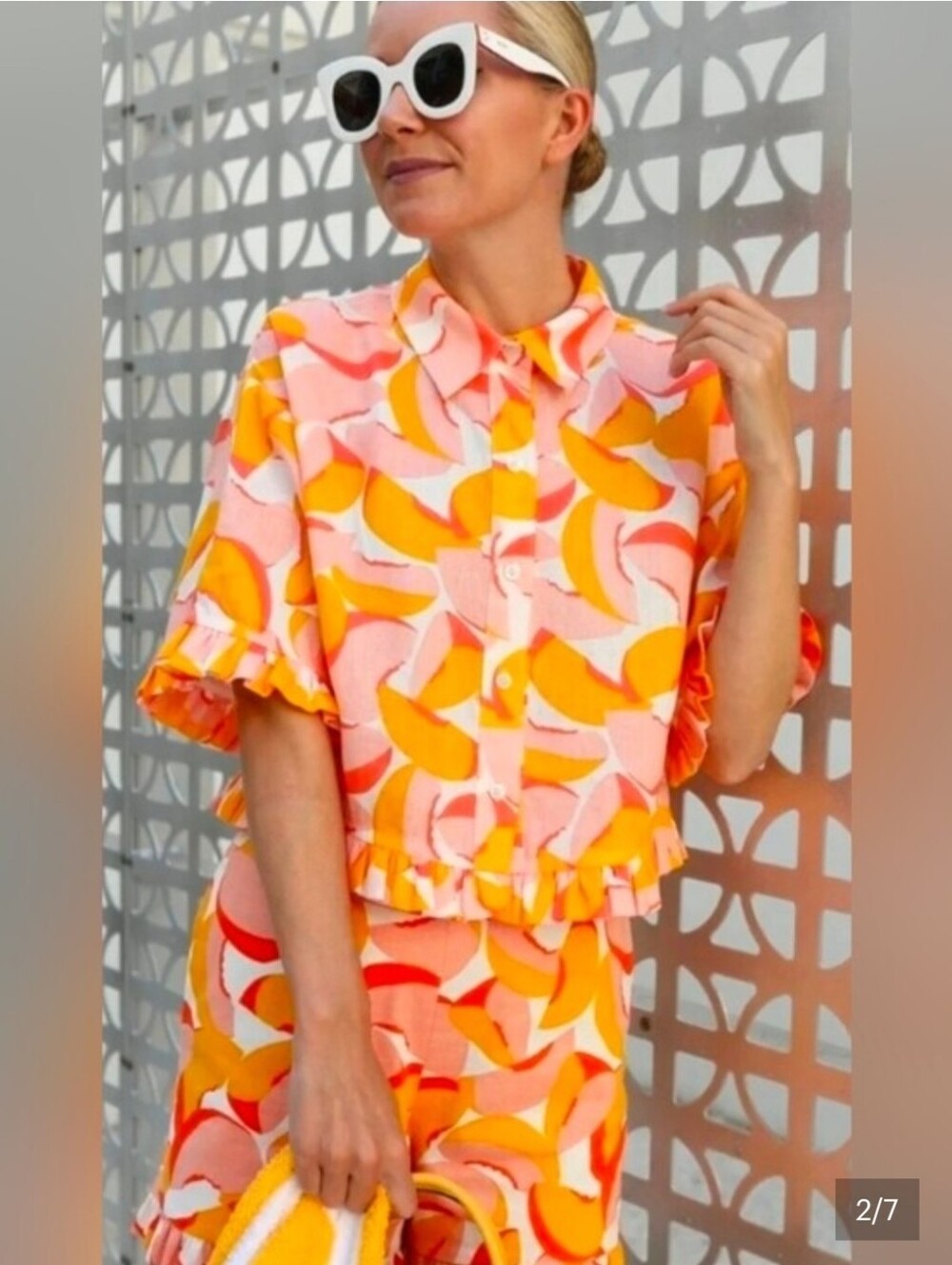 New Kate Spade Peaches Crop Top. Size S.